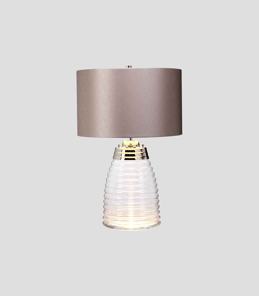 Elstead Milne Table Lamp in Fog Grey