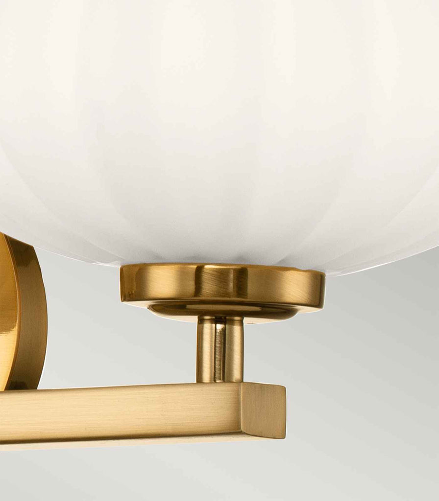 Elstead Pim 3lt Wall Light in Fox Gold closeup