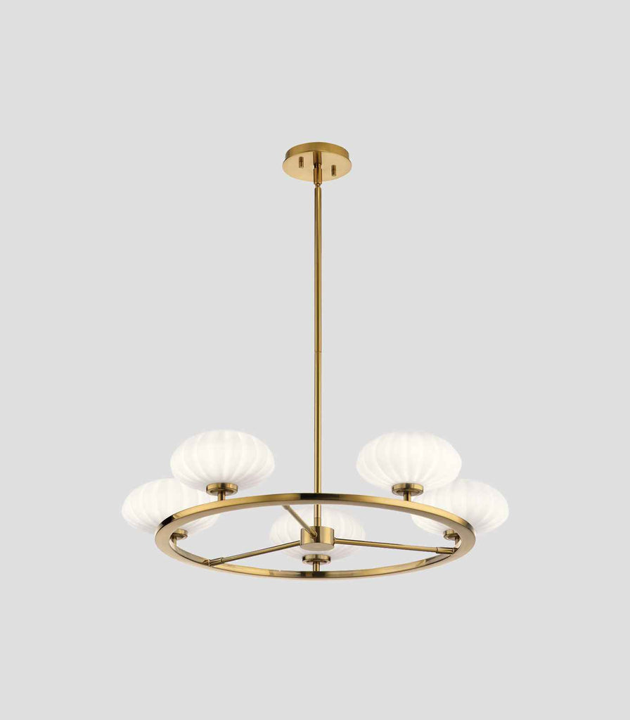 Elstead Pim 5lt Chandelier in Fox Gold