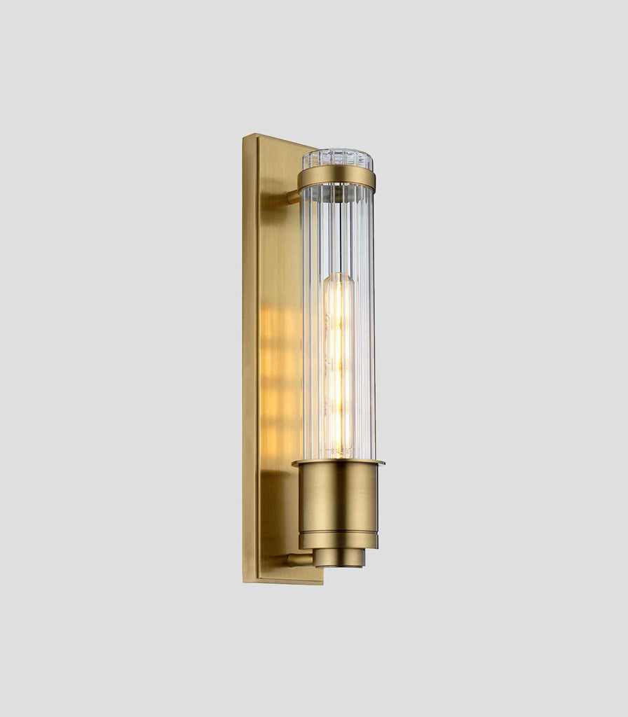 Elstead Wellington Wall Light in Aged Brass