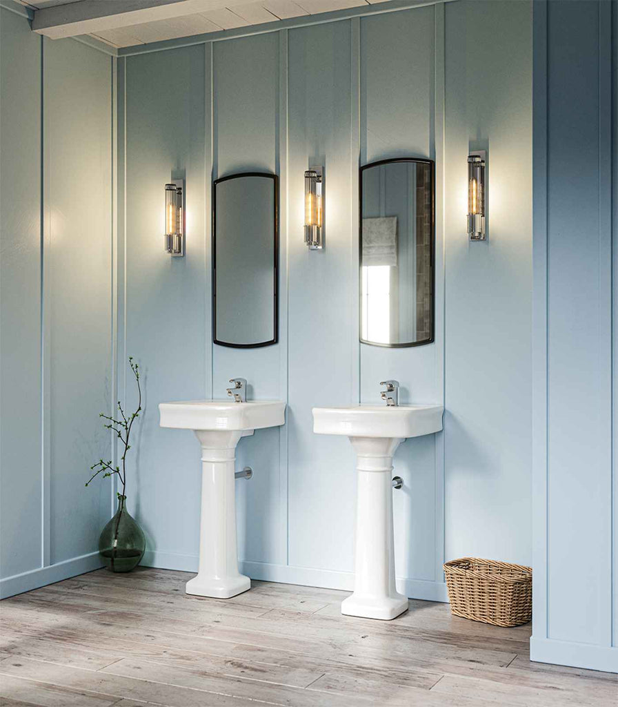 Elstead Wellington Wall Light featured in Bathroom