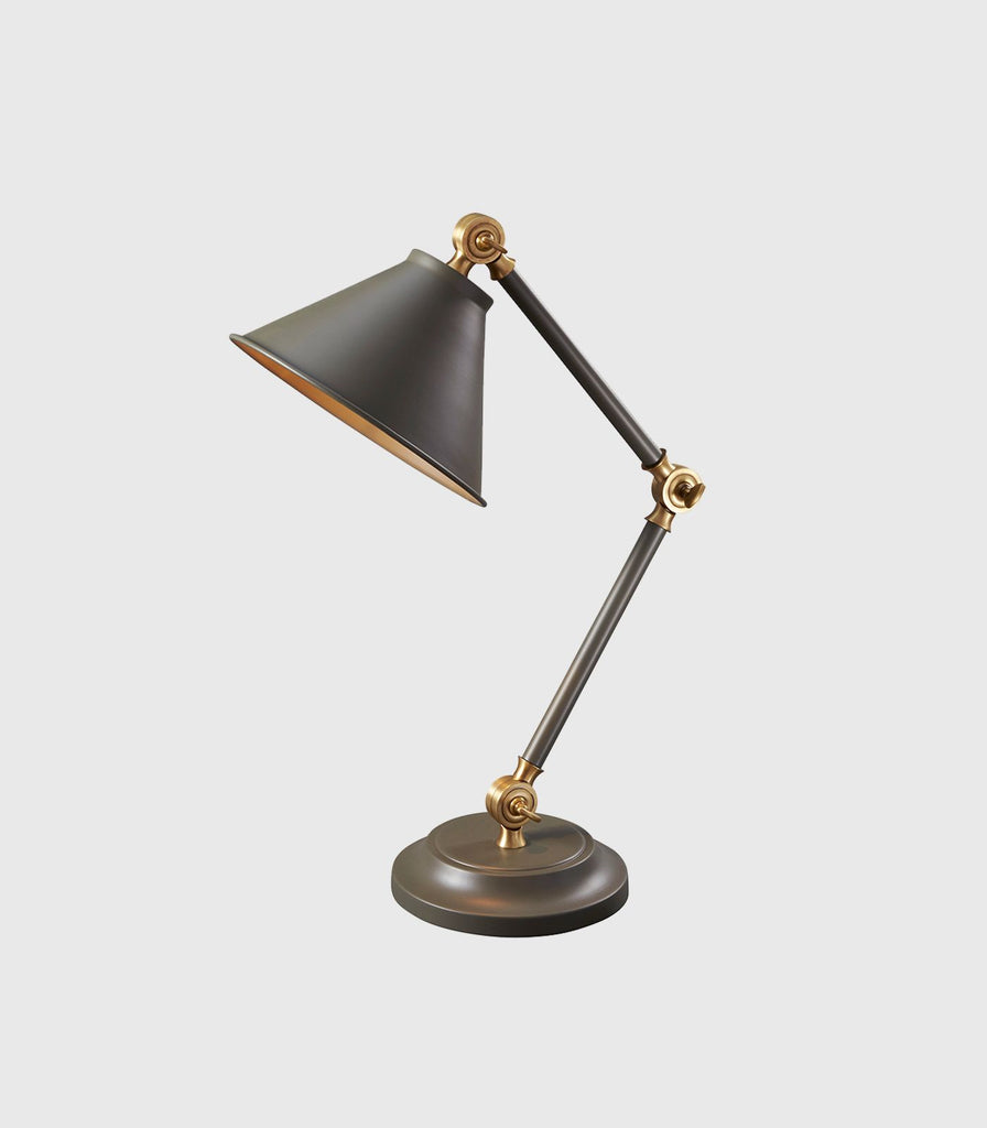 Elstead Provence Element Table Lamp in Dark Grey/Aged Bronze