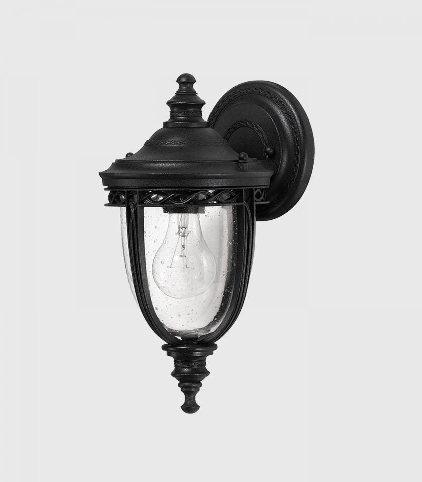 Elstead English Bridle Wall Light in Small/Black