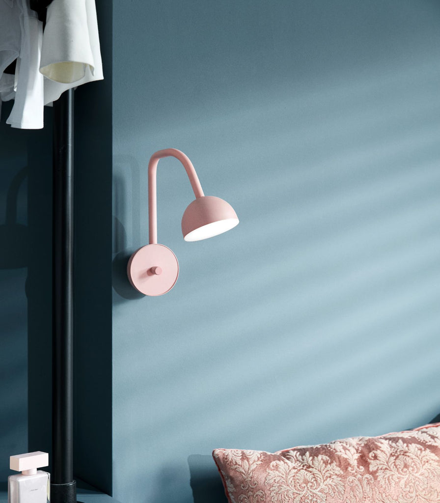 Northern Blush Wall Light featured within a interior space