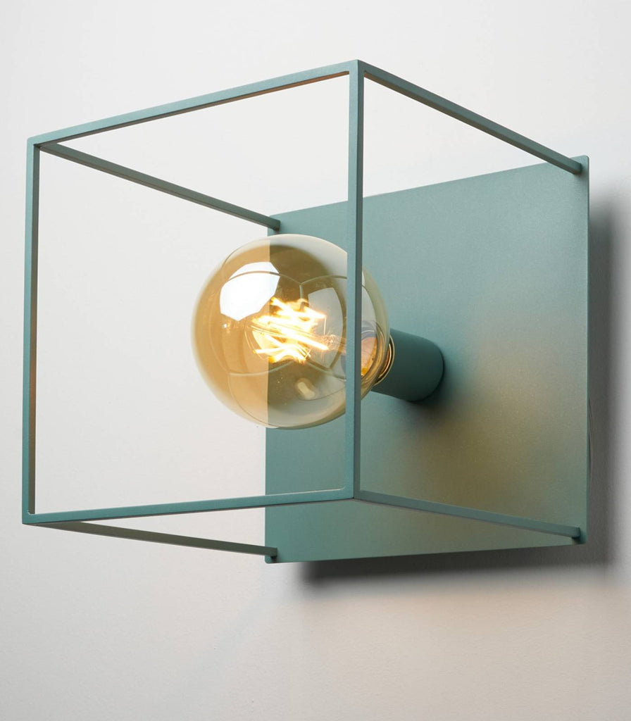 Box Wall Light by Zava in Arctic Green