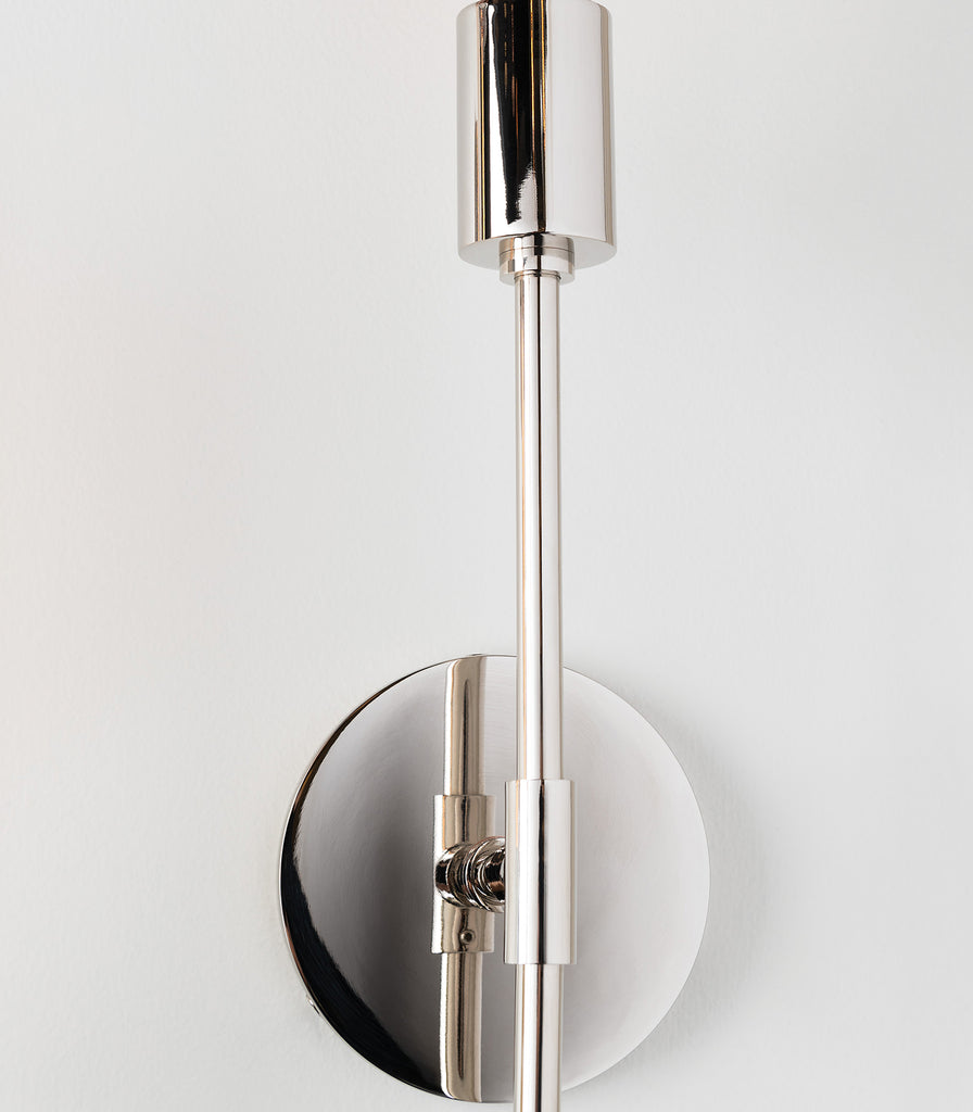 Hudson Valley Dylan Wall Light in Polished Nickel close up
