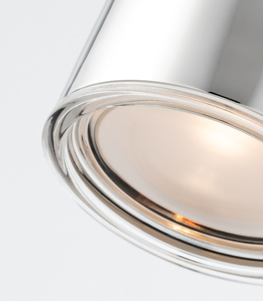 Hudson Valey Nora Wall Light in Polished Nickel close up