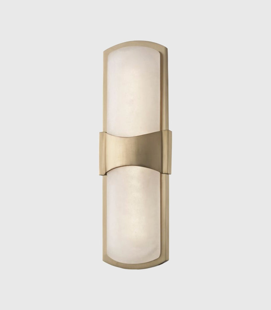 Hudson Valley Valencia Wall Light in Small/Aged Brass