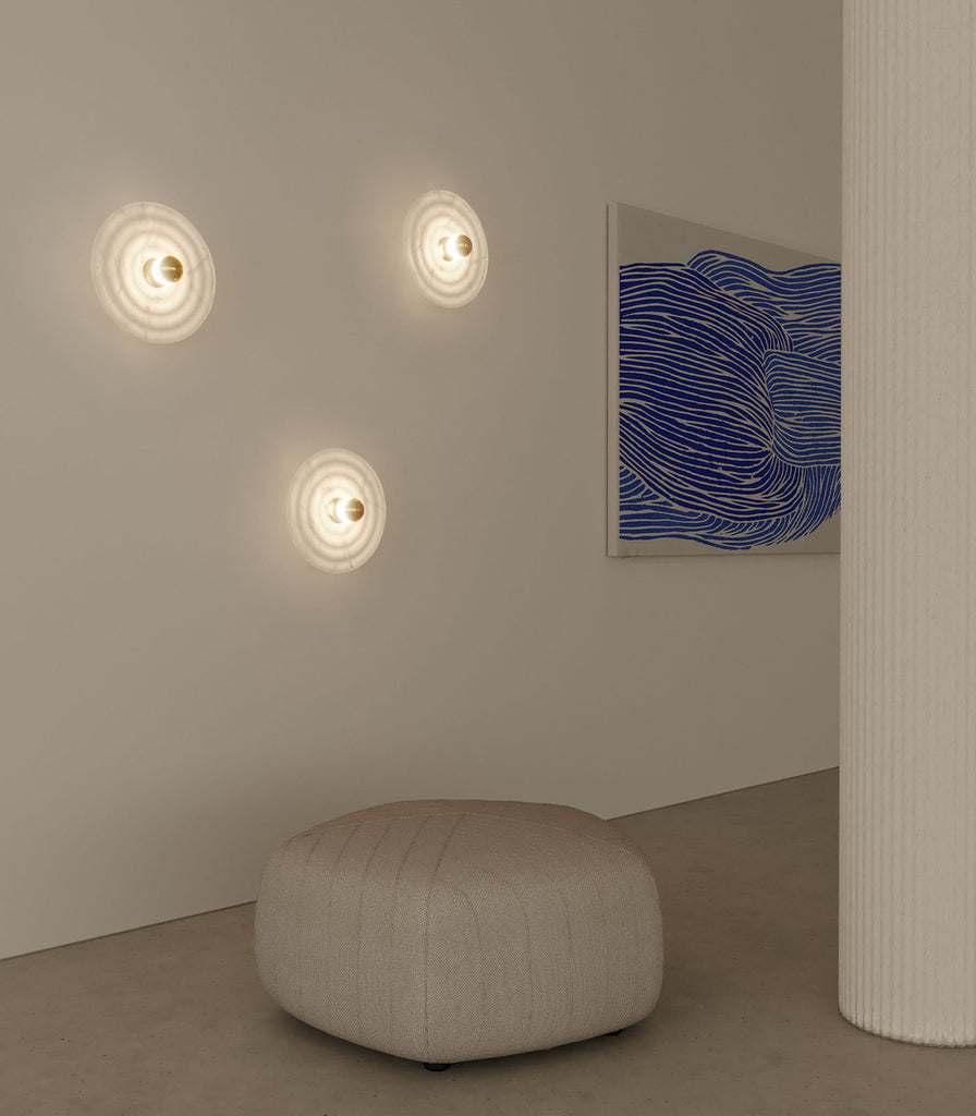 Aromas Wave Wall Light featured within interior space